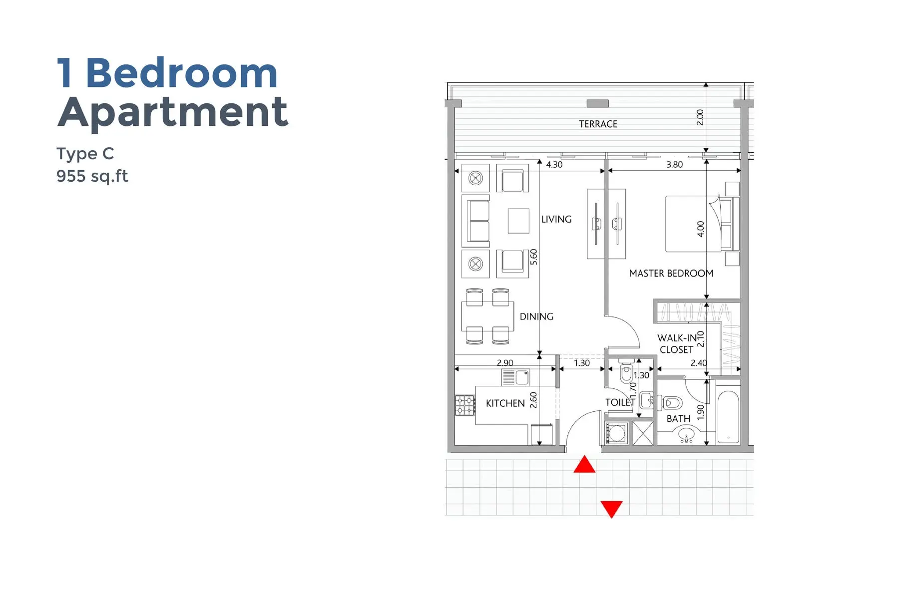 Type C floor plan