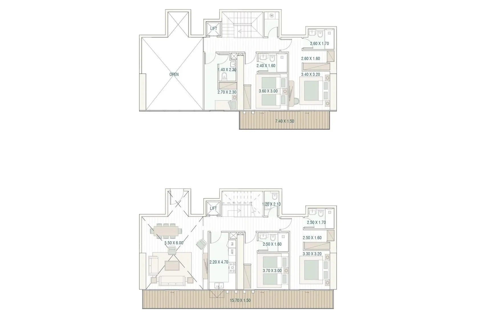 Type A floor plan