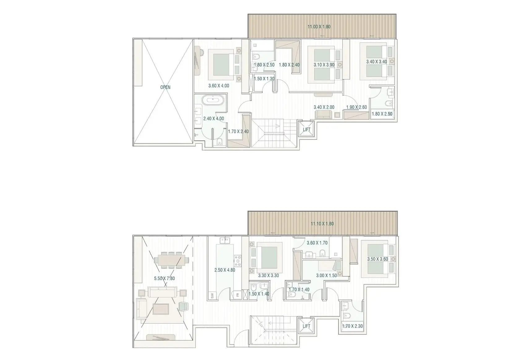 Type A floor plan