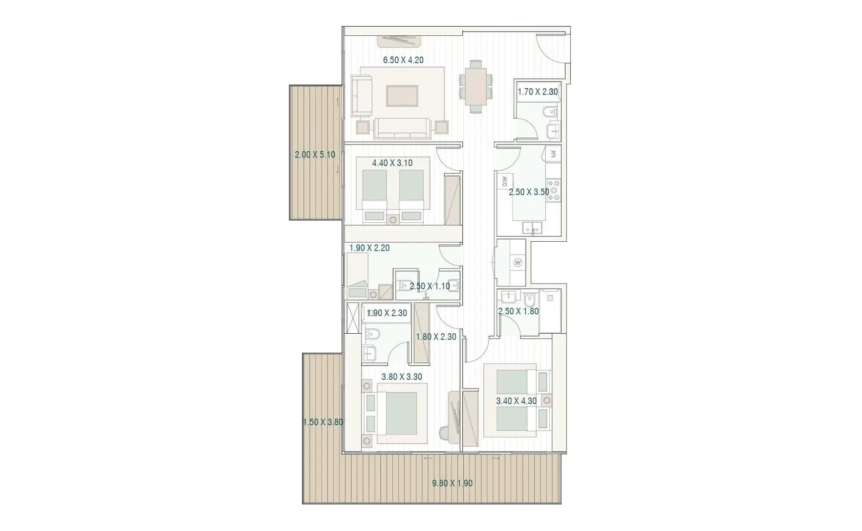 Type A floor plan