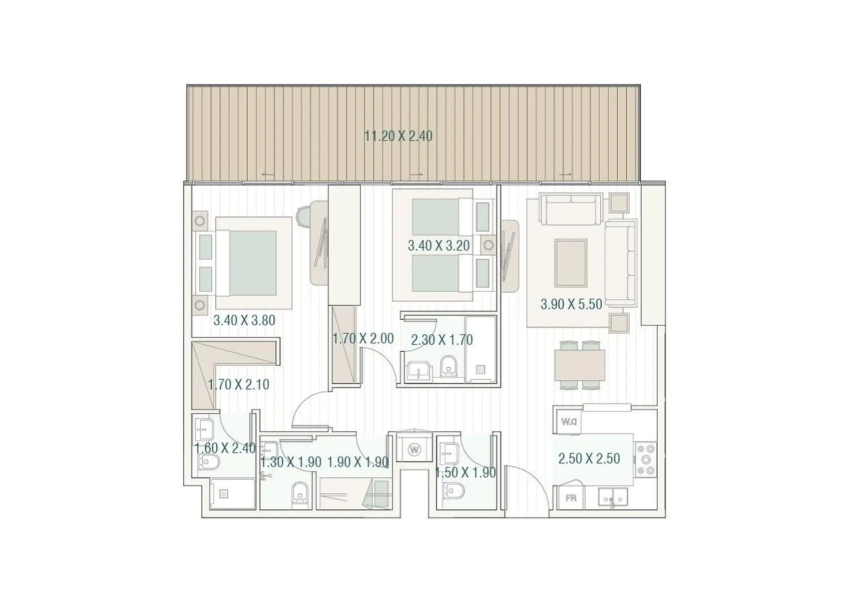 Type A floor plan