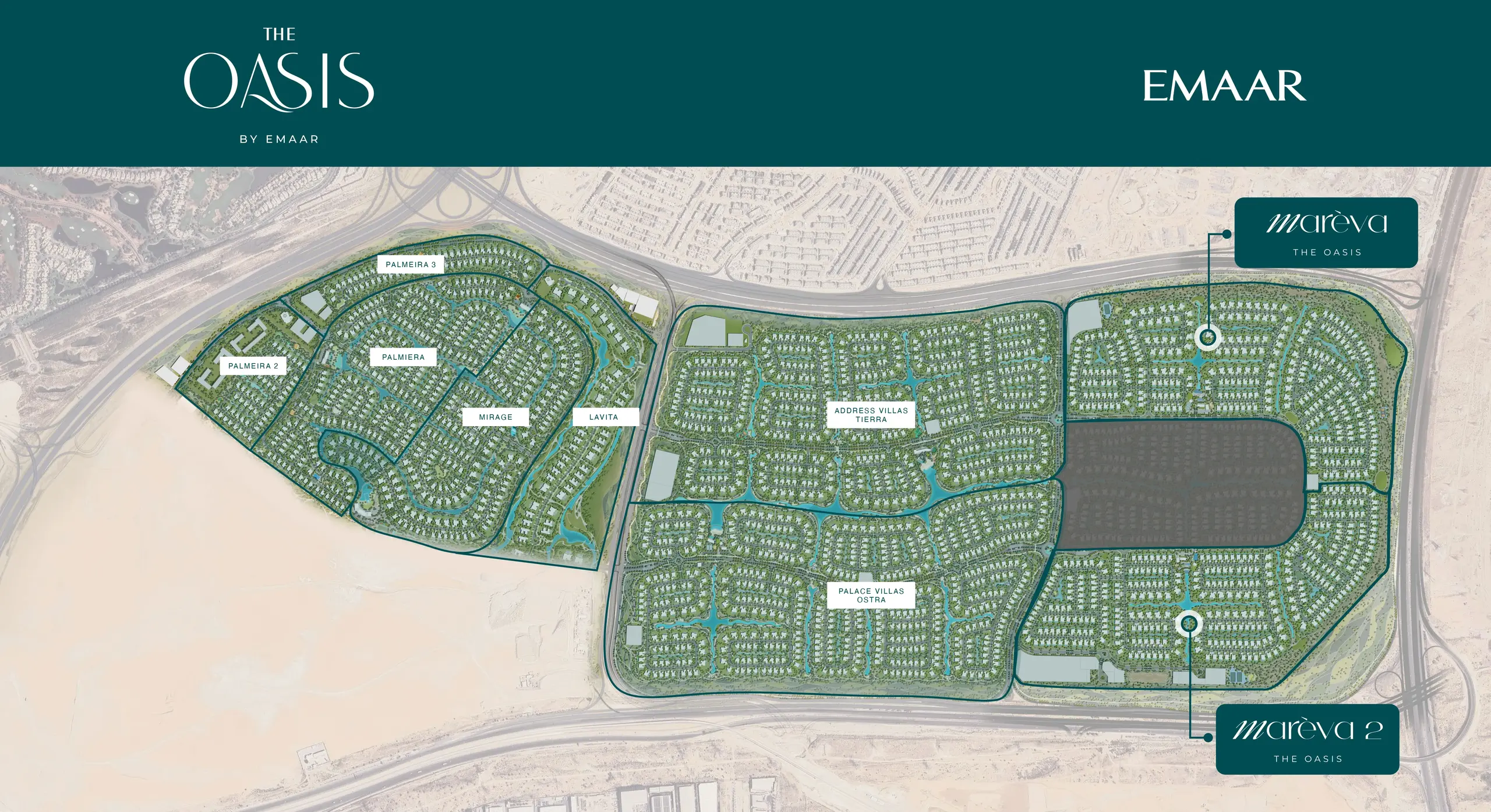 Mareva 1 and 2 The Oasis Master Plan
