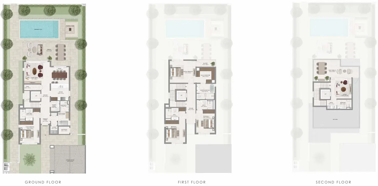 4 Bedrooms villa - Avelia The Valley floor plan