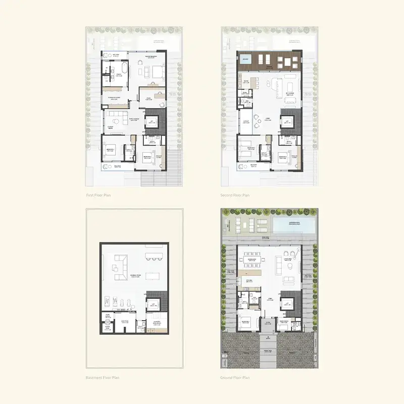 6 Bedrooms villa - Terra Golf Collection Phase 2 floor plan