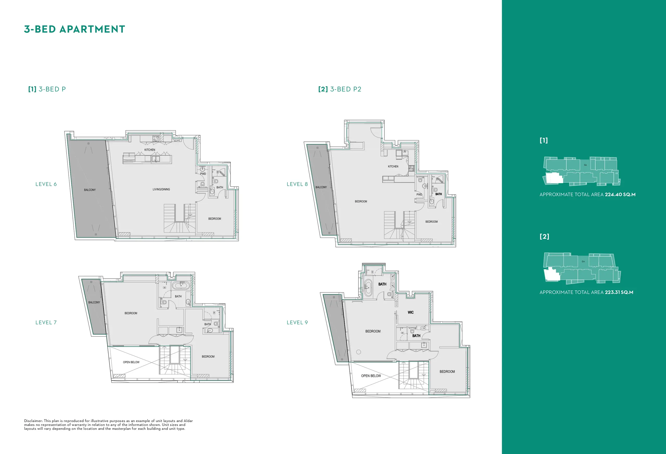 Type P & P2 floor plan
