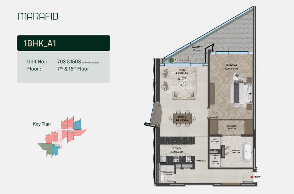 Type A1 floor plan