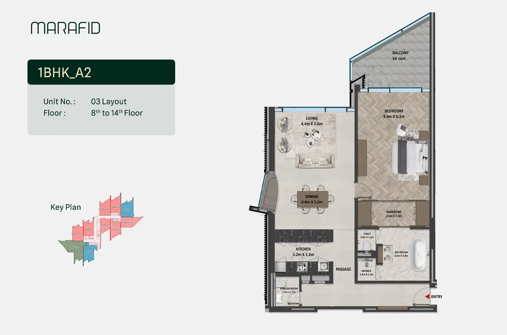 Type A2 floor plan