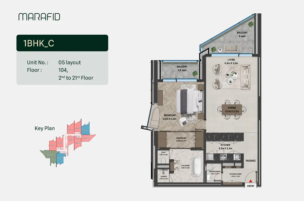 Type C floor plan