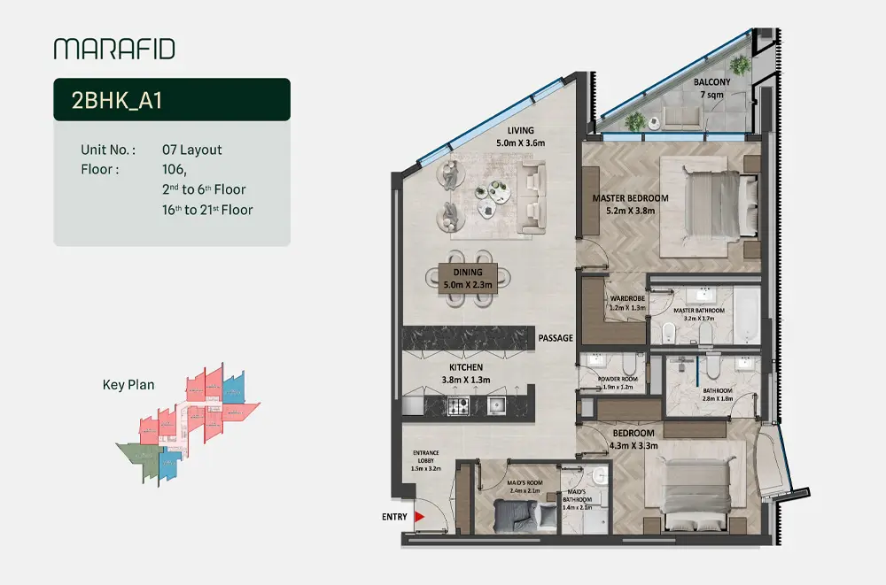 Type A1 floor plan
