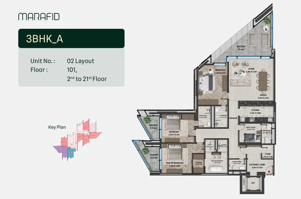 Type A floor plan