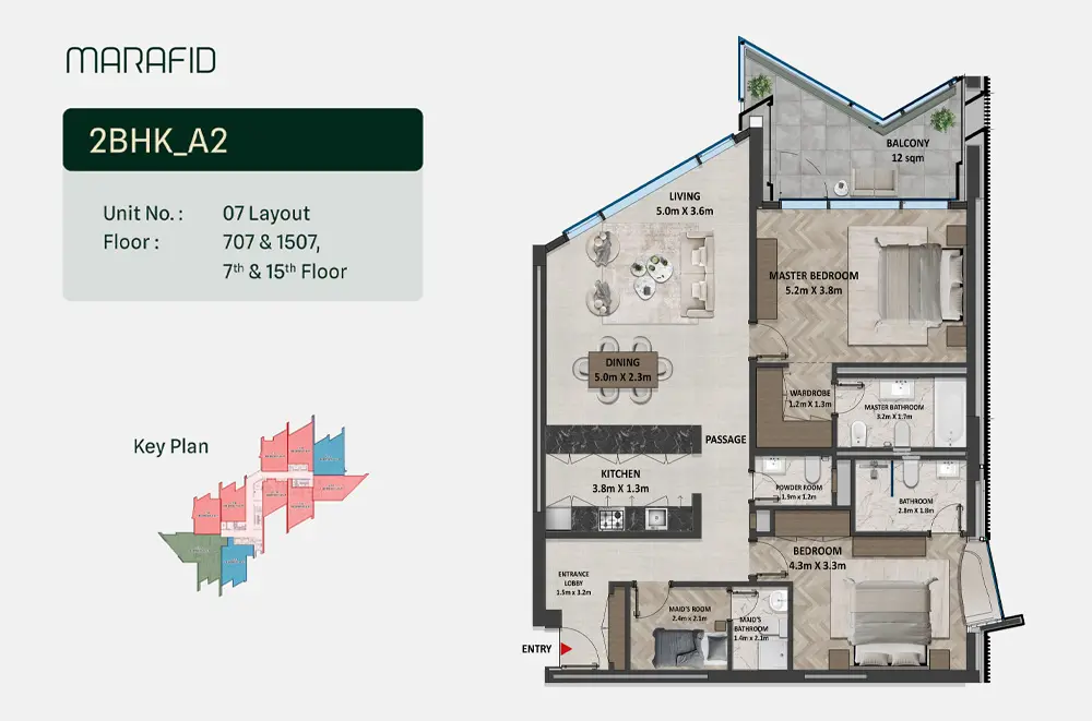 Type A2 floor plan