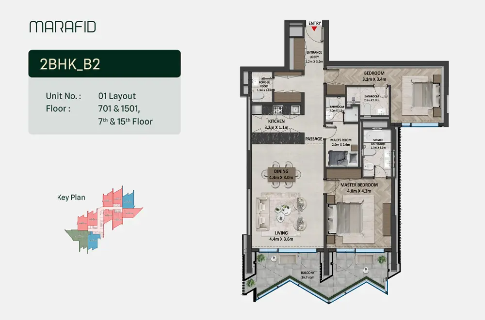 Type B2 floor plan