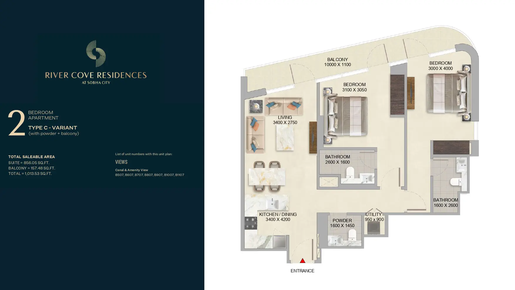 Type C Variant floor plan