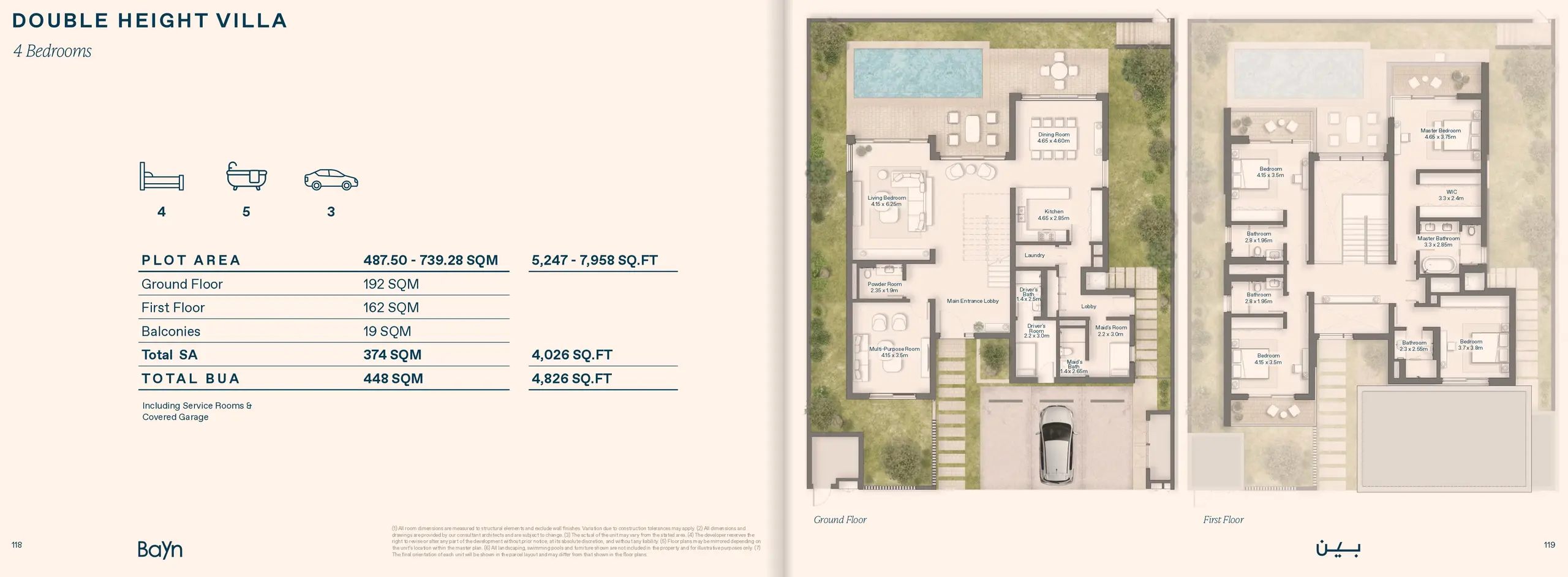 Double Height floor plan