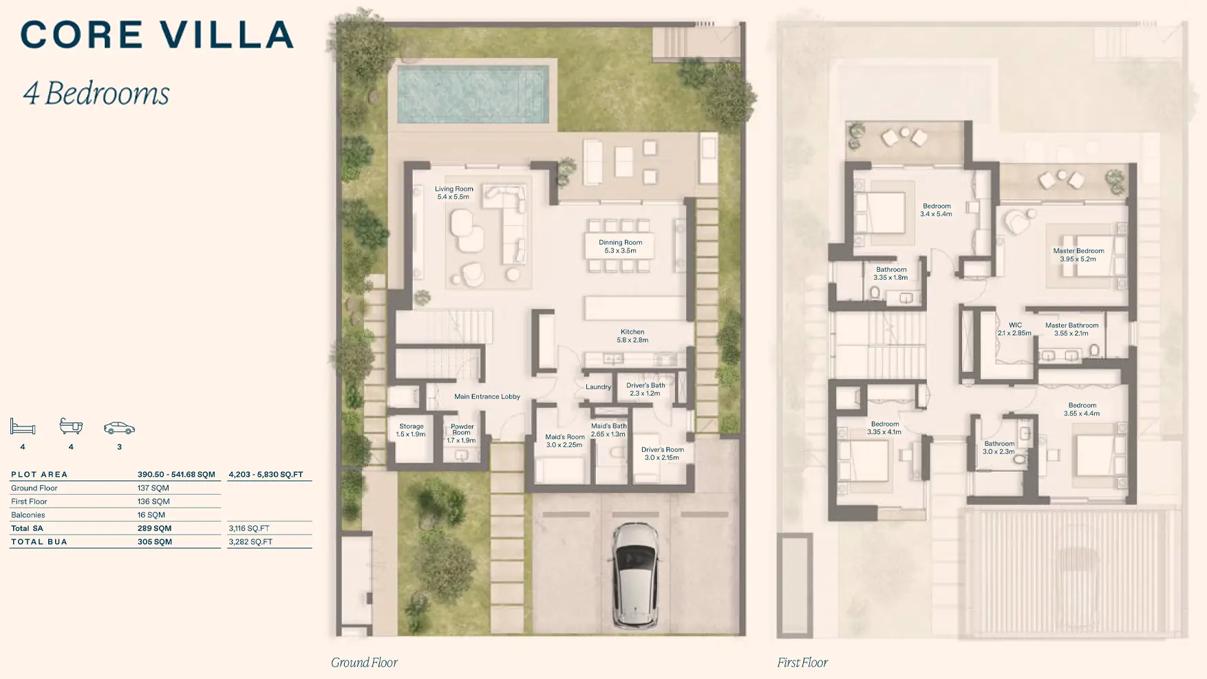 Core Villa floor plan