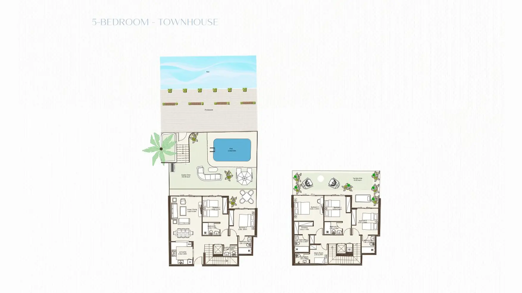 5 Bedroom Townhouse floor plan
