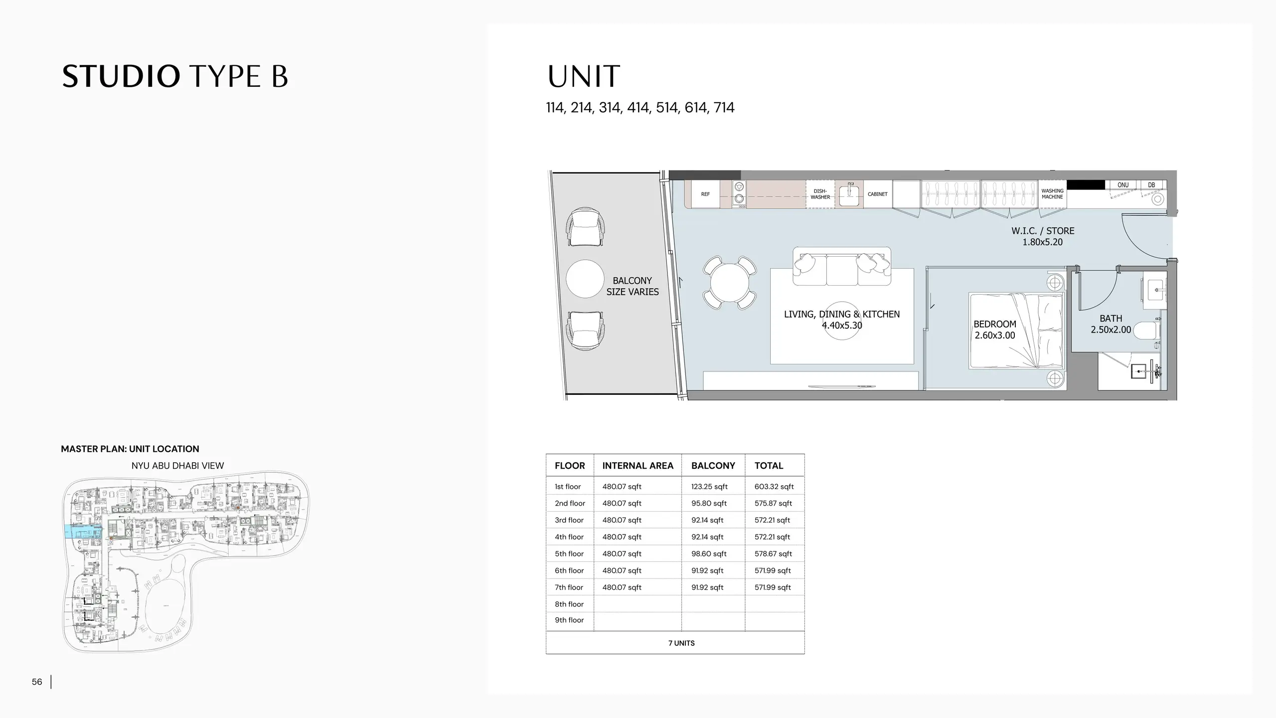 Type B floor plan