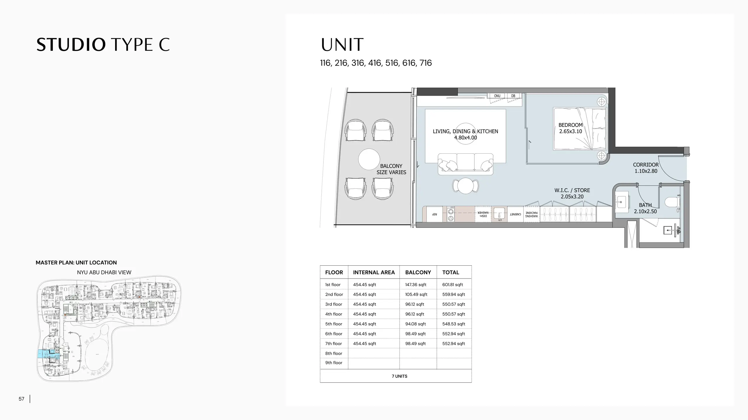 Type C floor plan