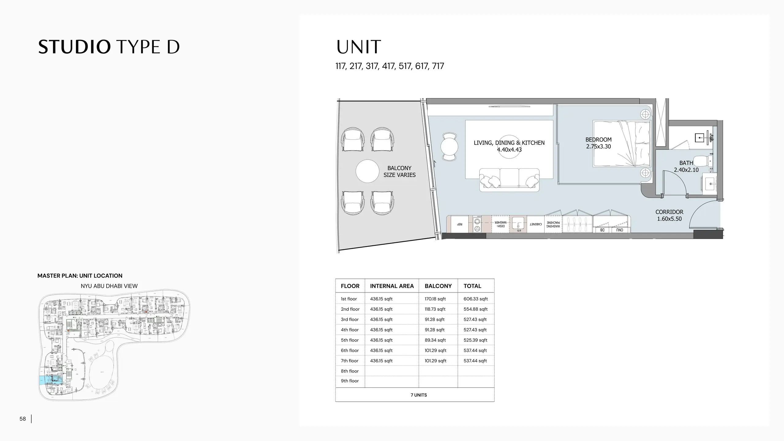 Type D floor plan