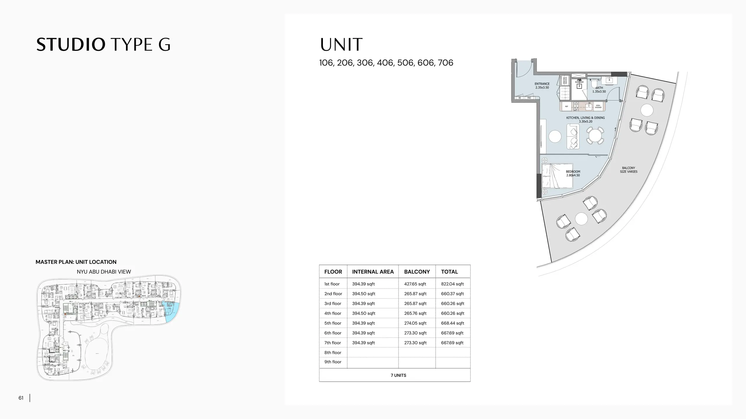 Type G floor plan