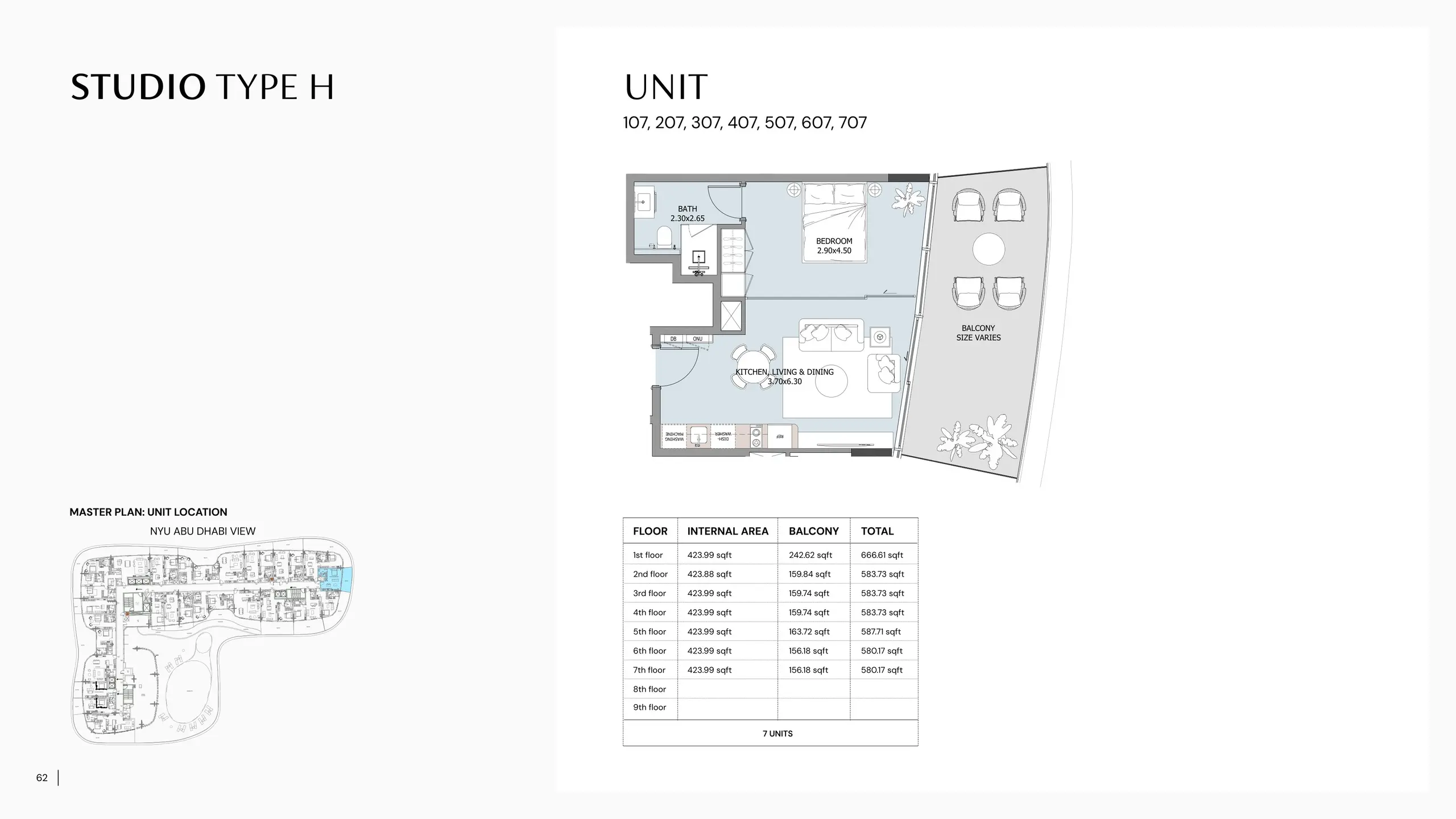 Type H floor plan