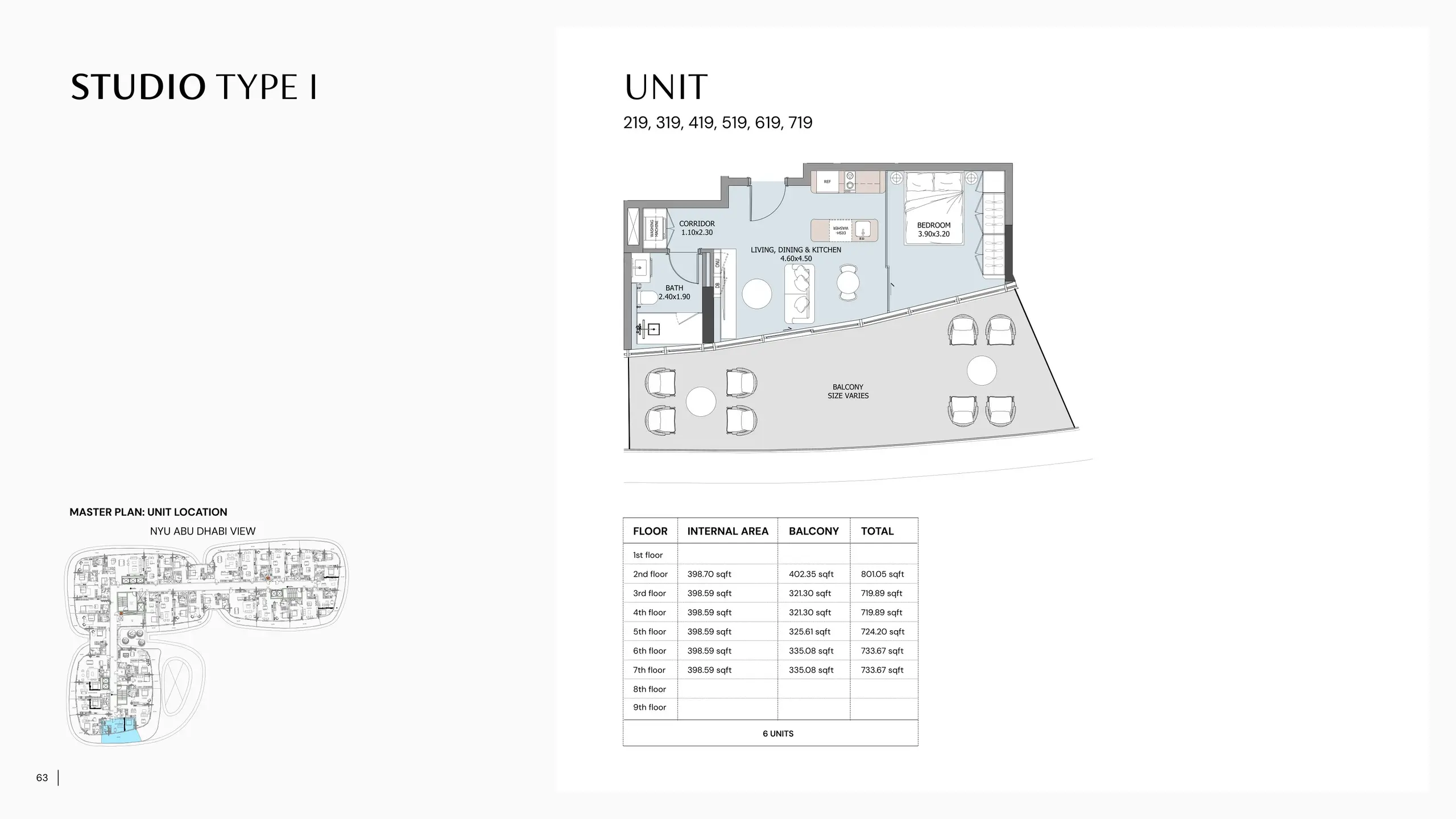 Type I floor plan