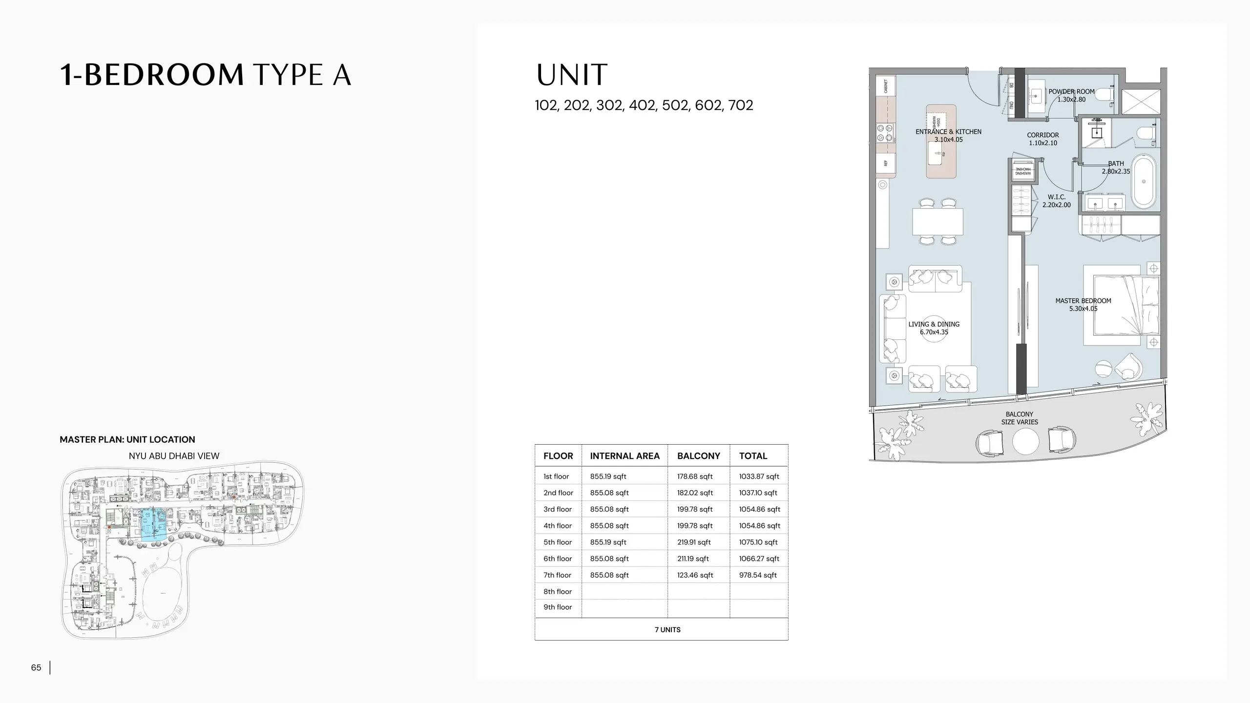 Type A floor plan
