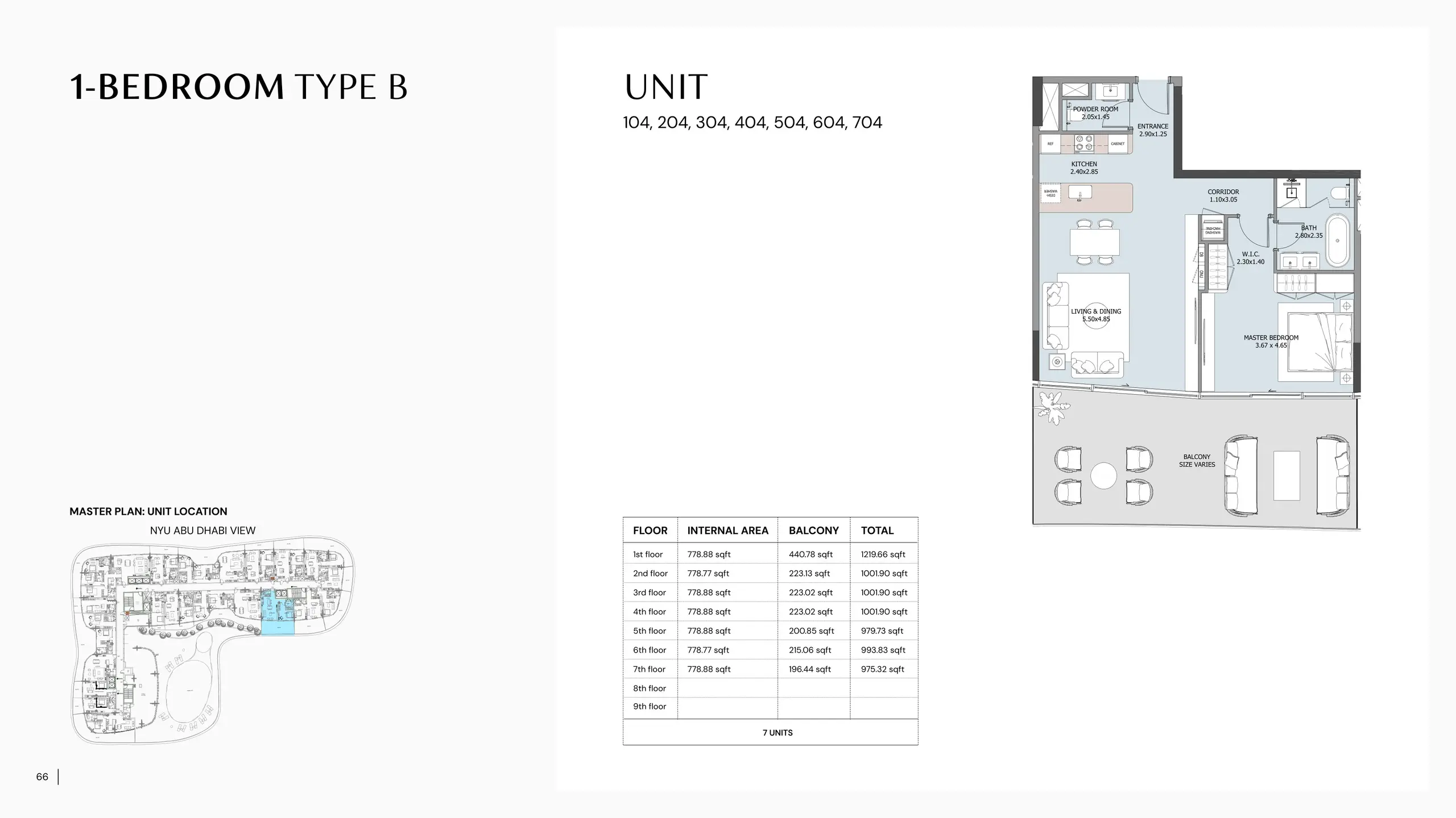 Type B floor plan
