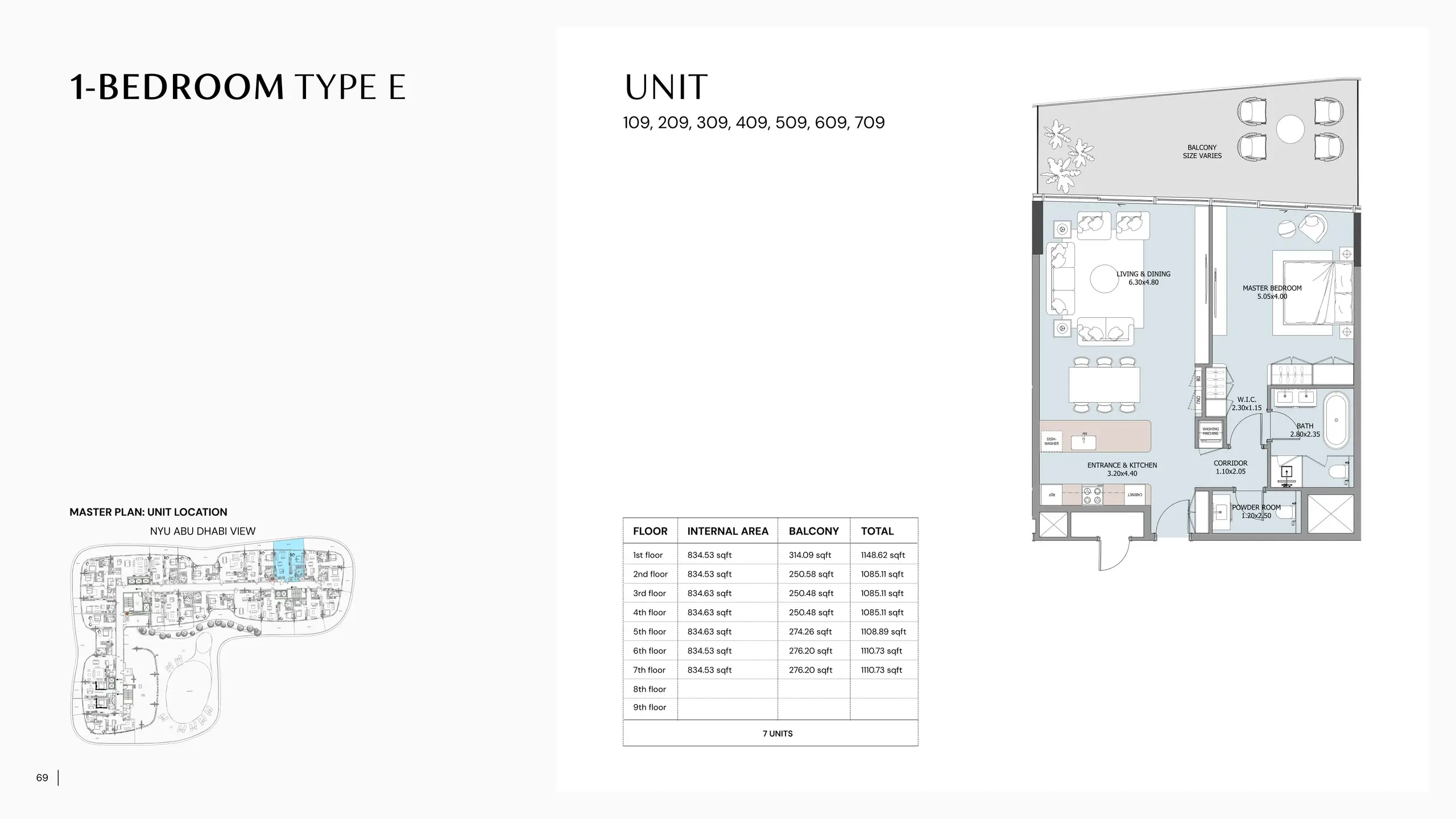 Type E floor plan