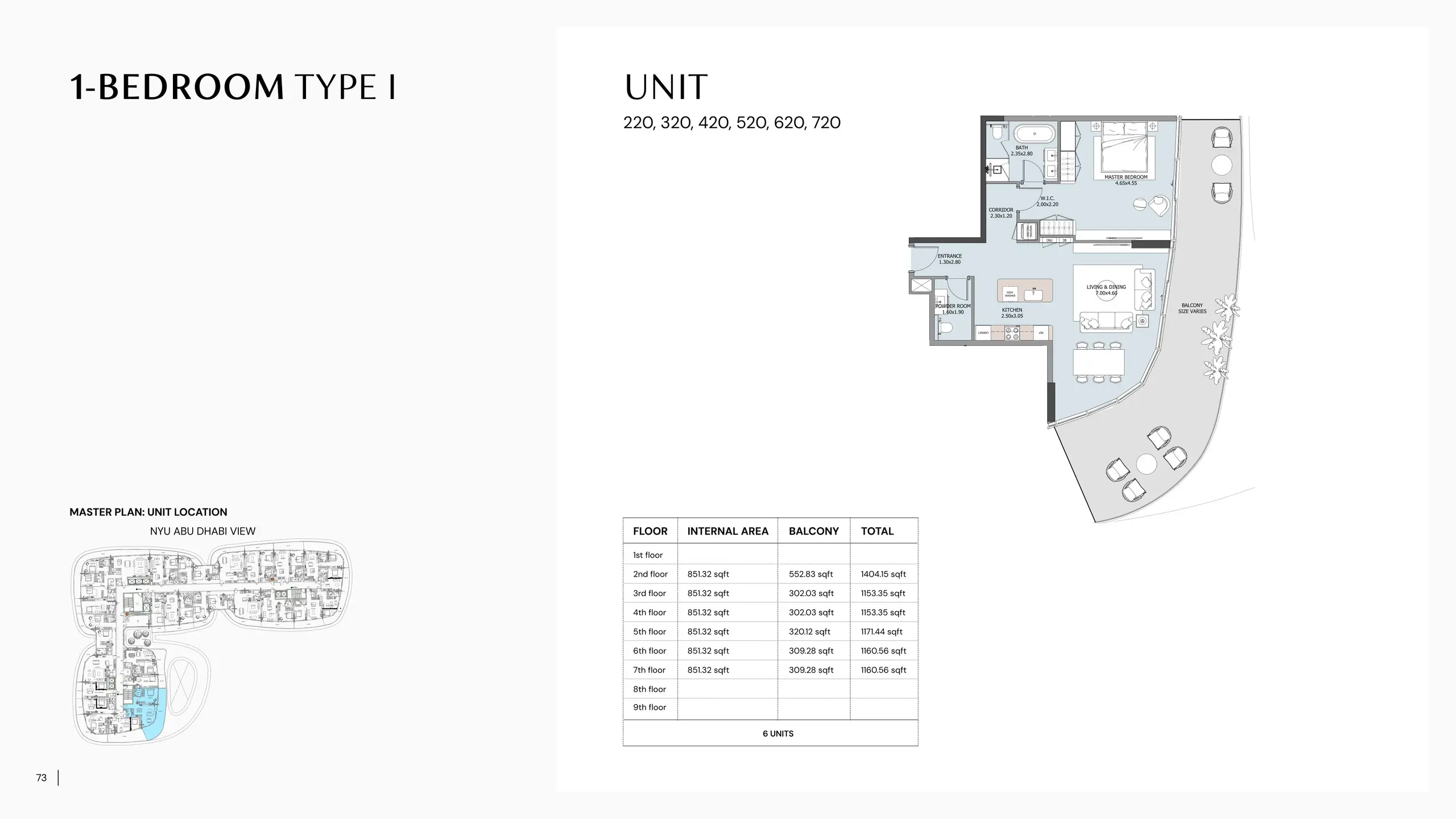 Type I floor plan