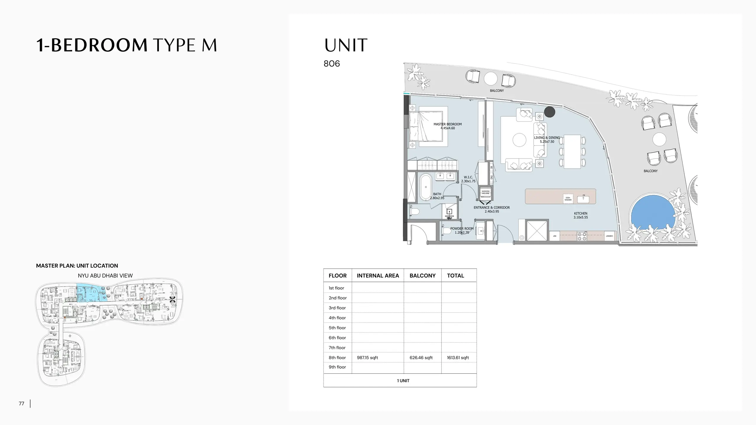 Type M floor plan