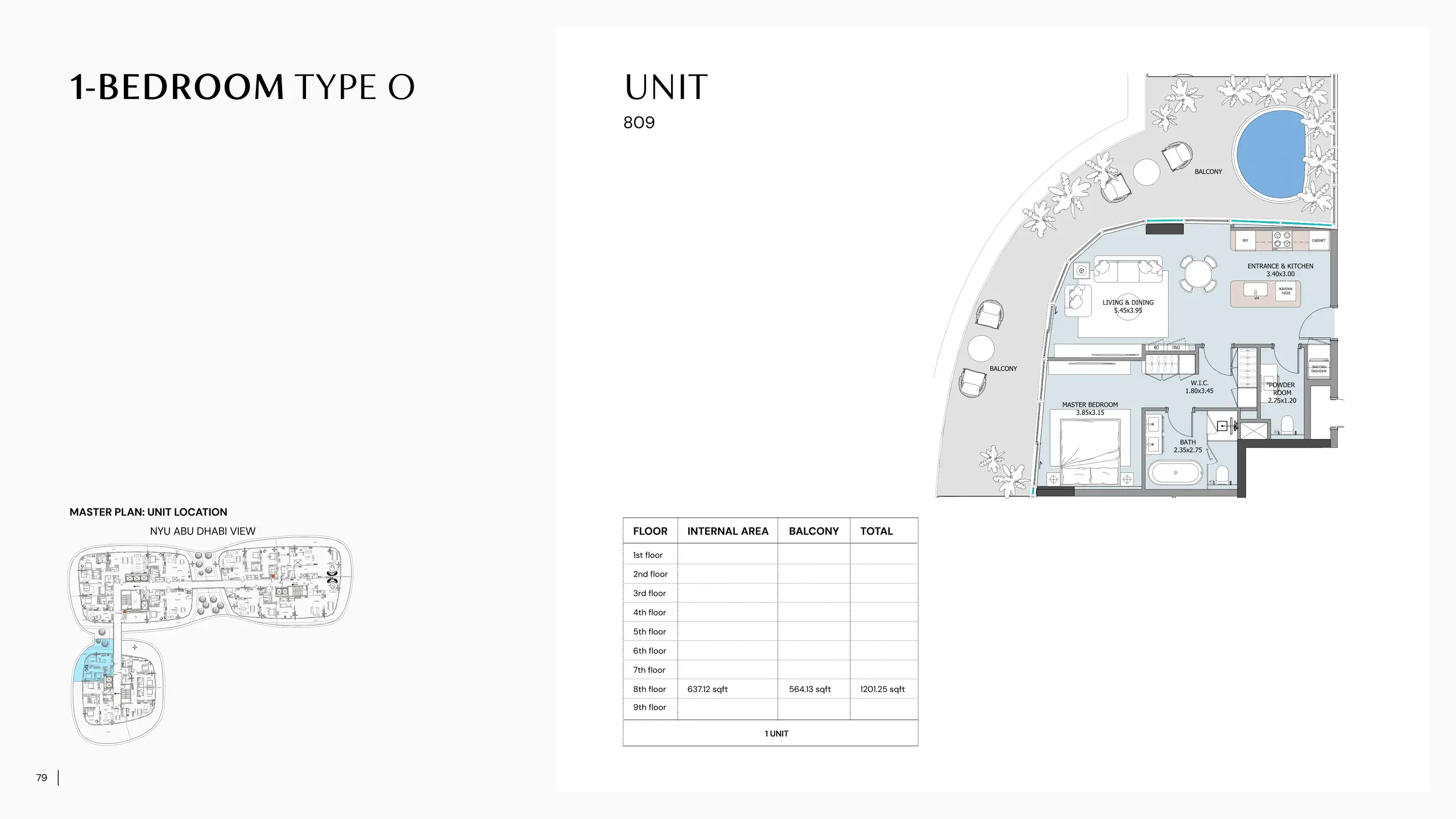 Type O floor plan