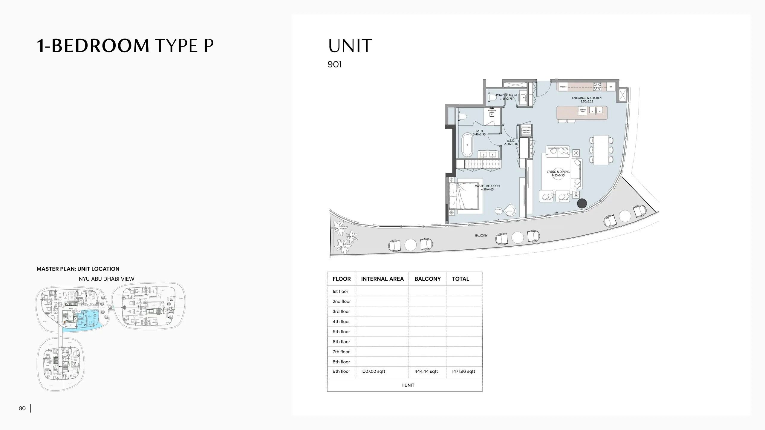 Type P floor plan