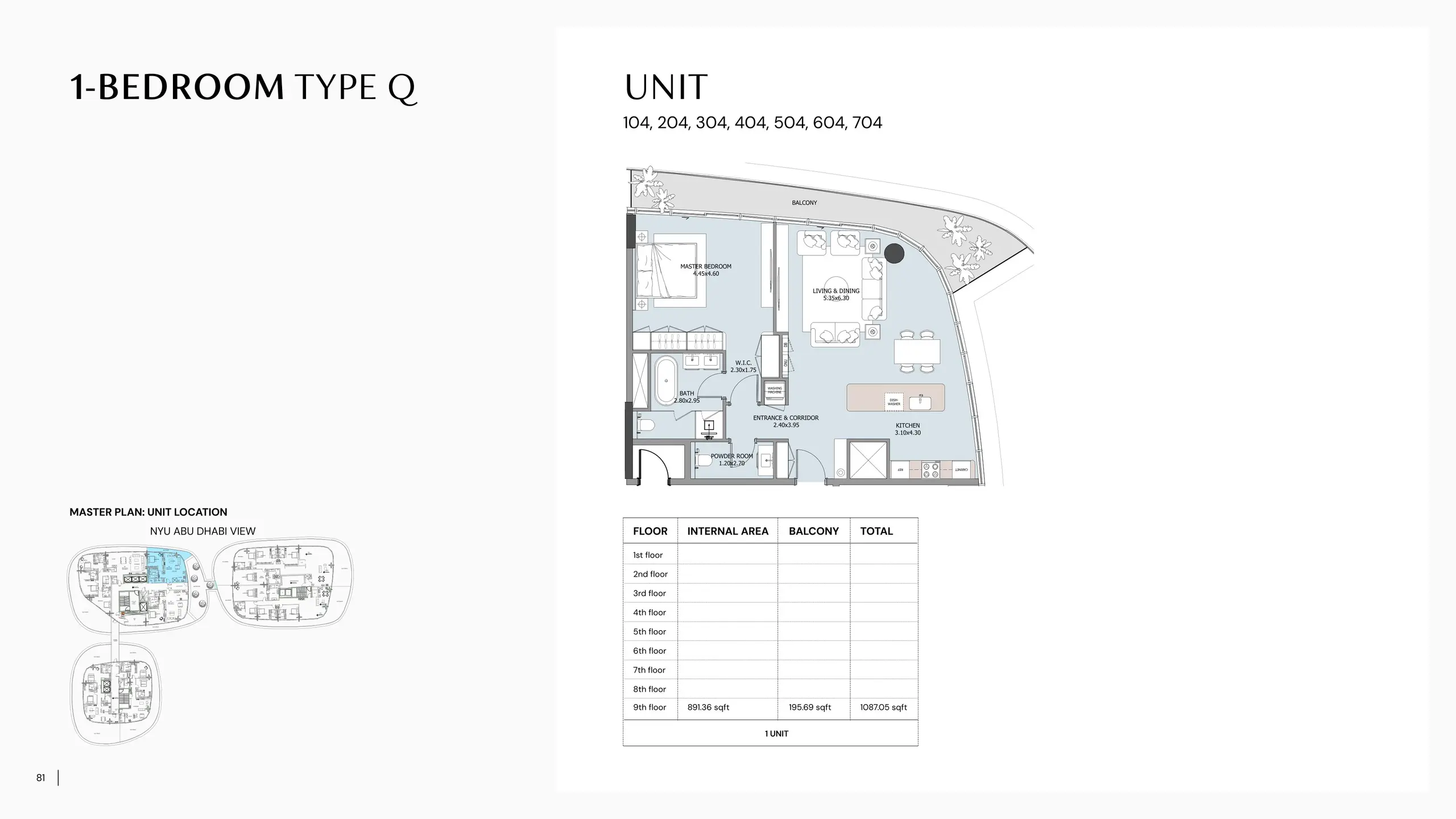 Type Q floor plan