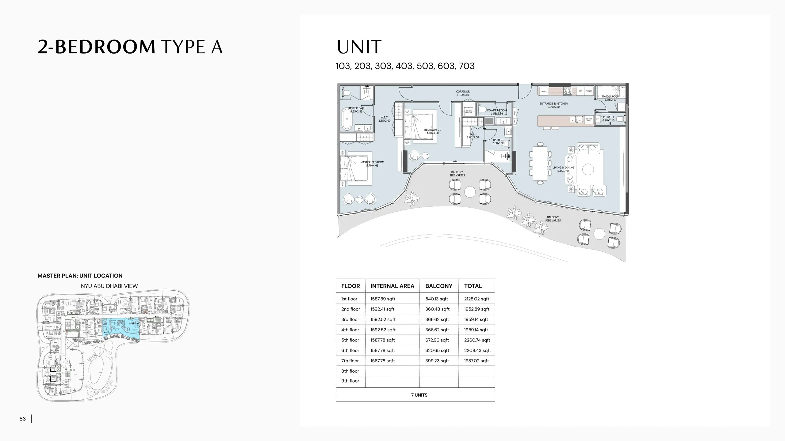Type A floor plan