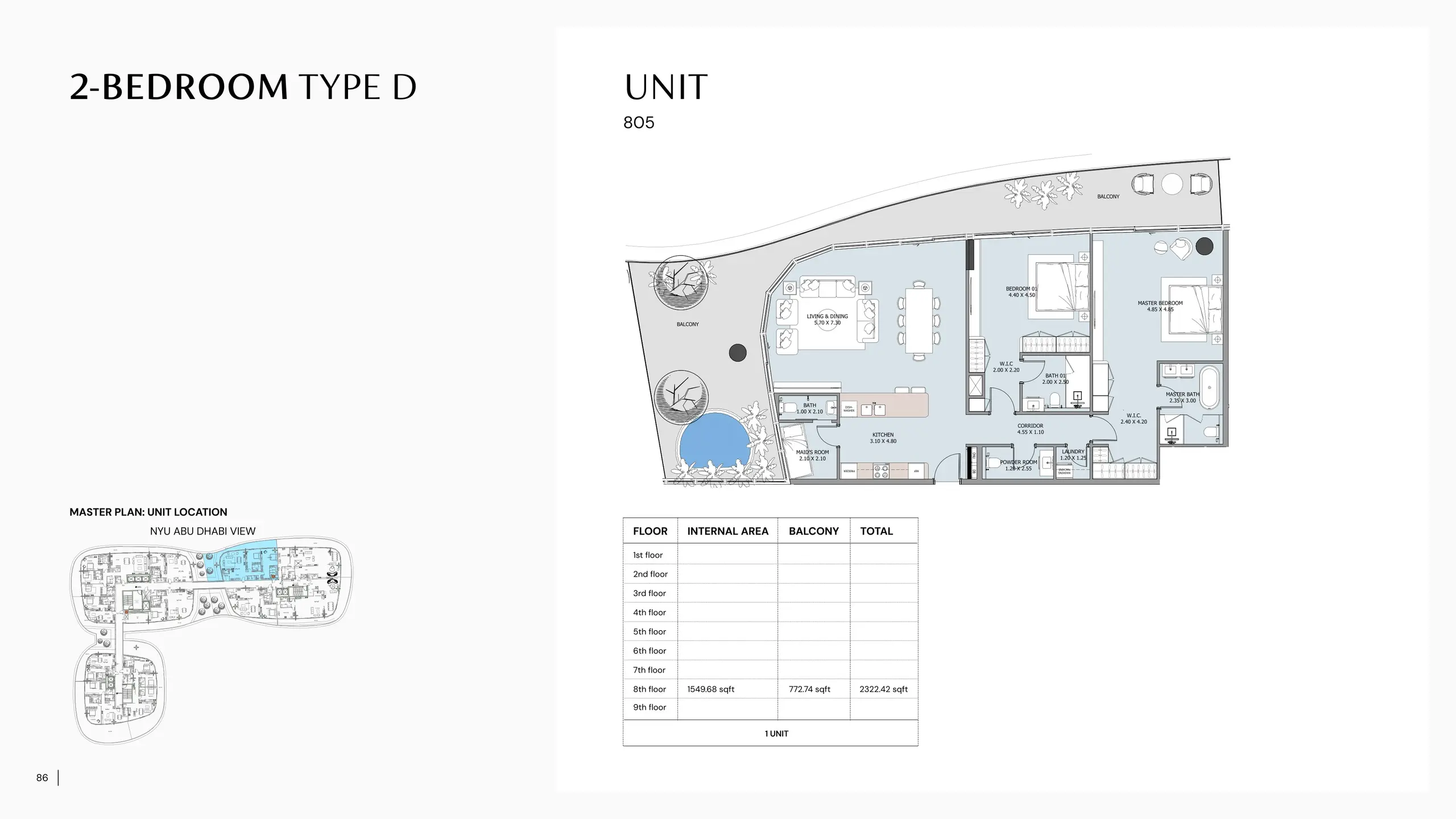 Type D floor plan