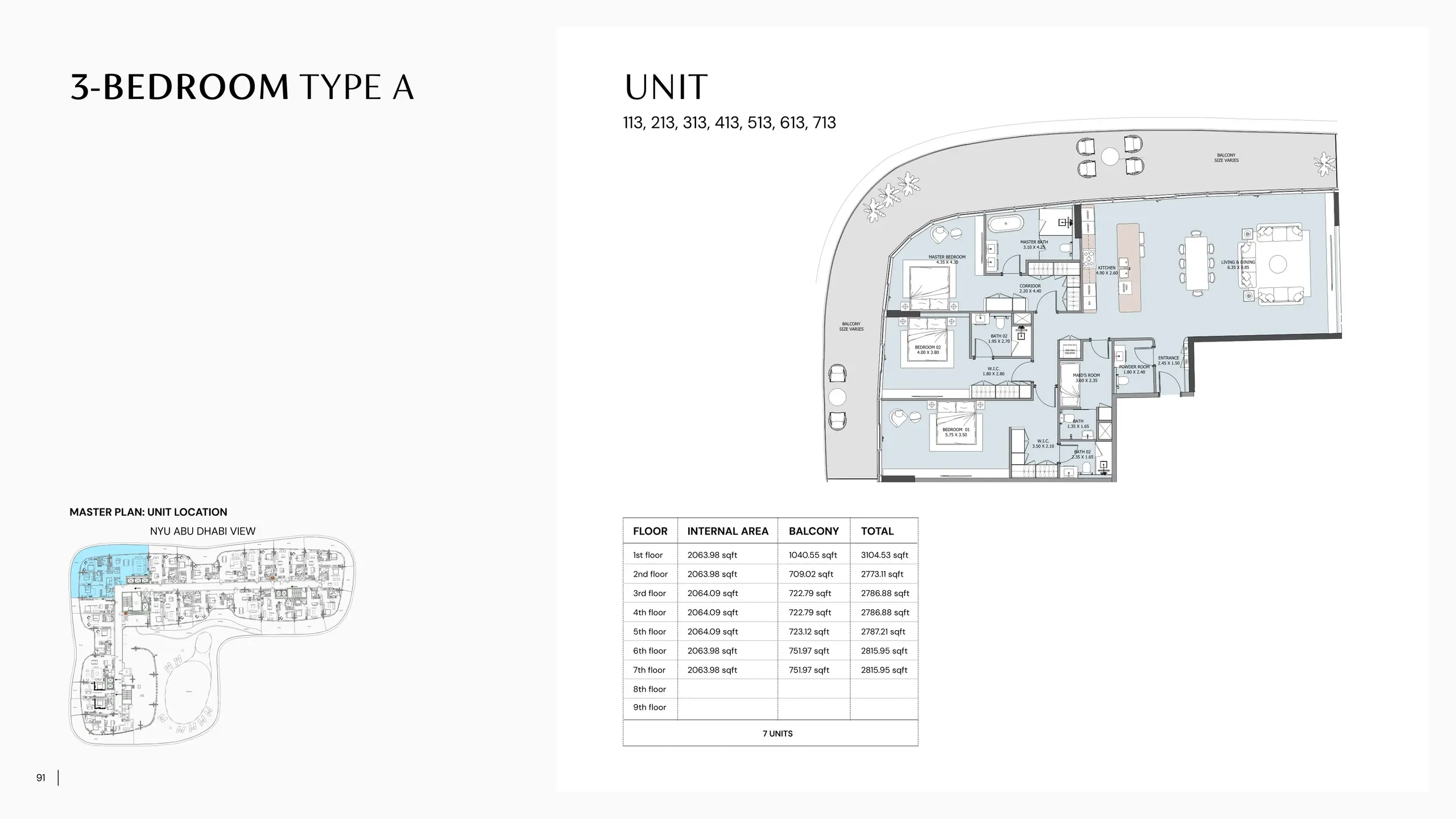 Type A floor plan