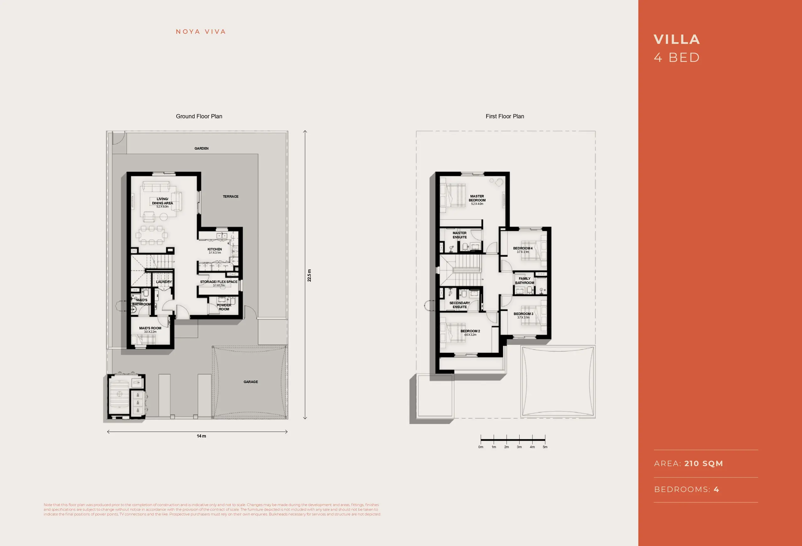 4 Bedroom Villa floor plan