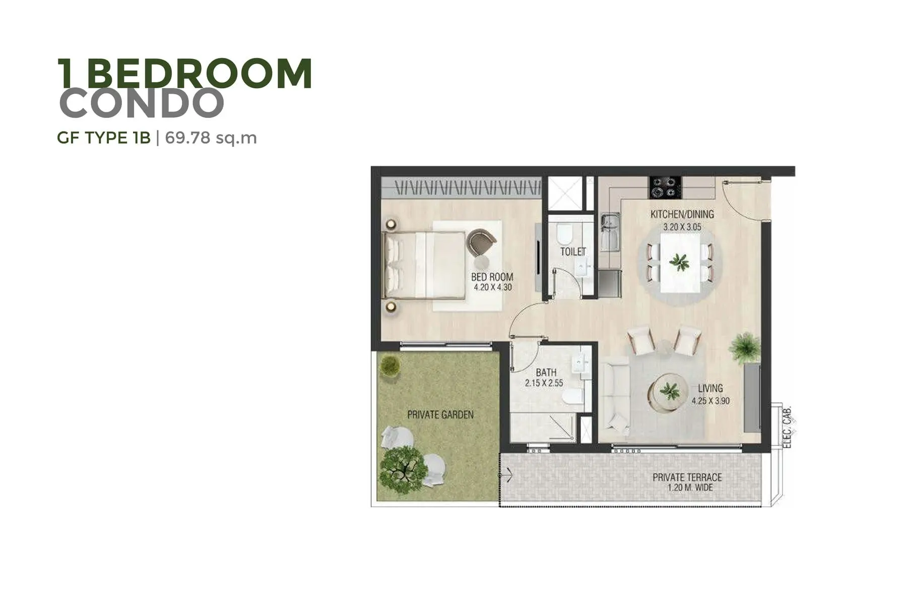 Type 1B floor plan