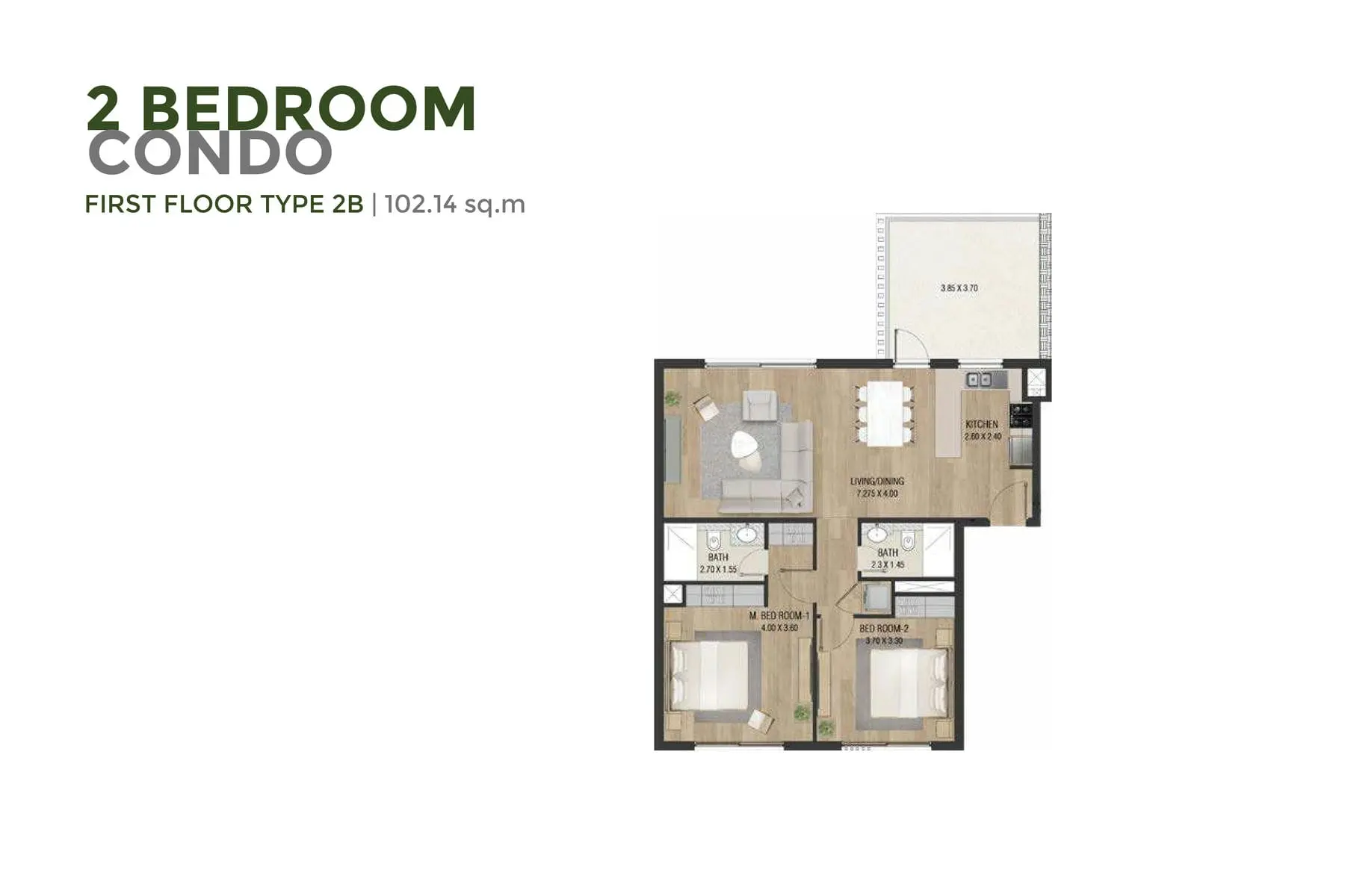 Type 2B floor plan
