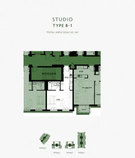 Type B-1 floor plan