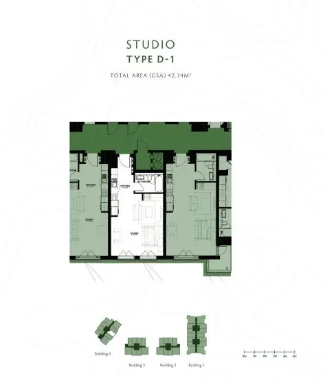 Type D-1 floor plan