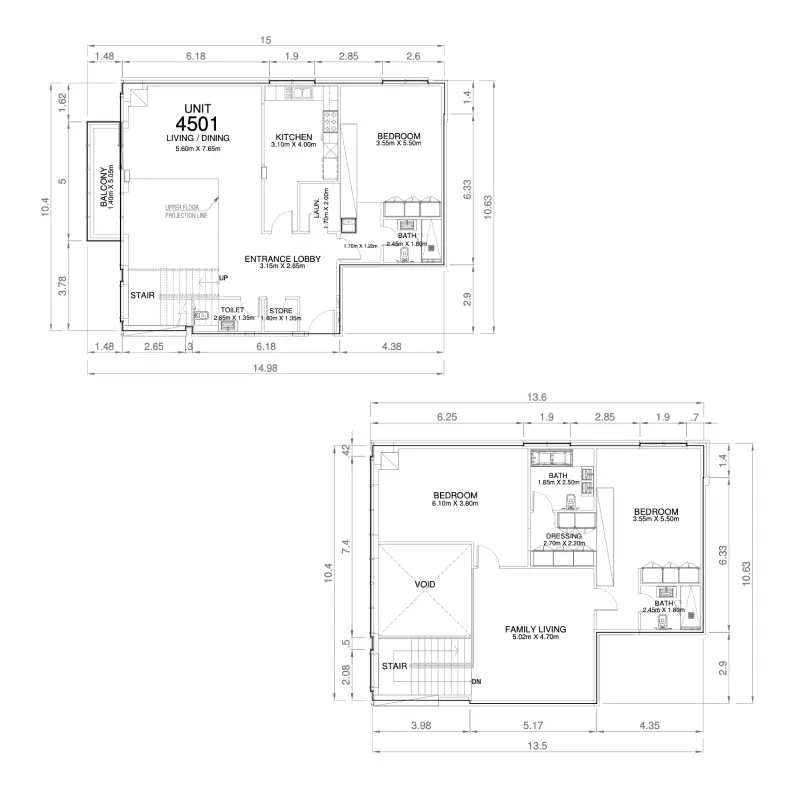 3 bedroom floor plan