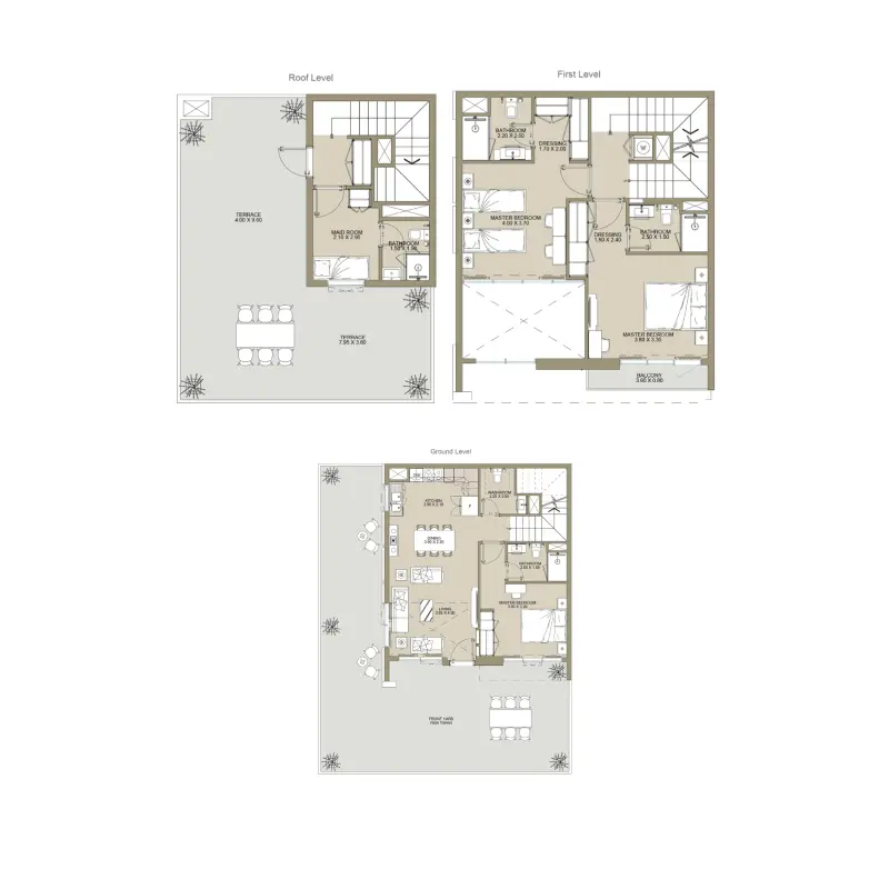 3 bedroom floor plan