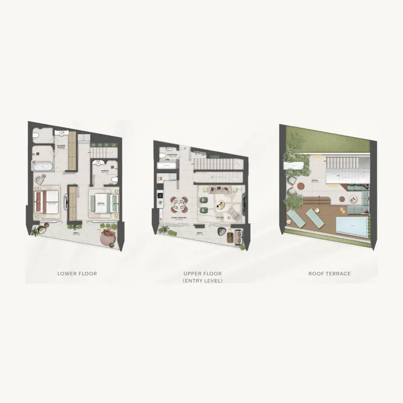 2 bedroom floor plan