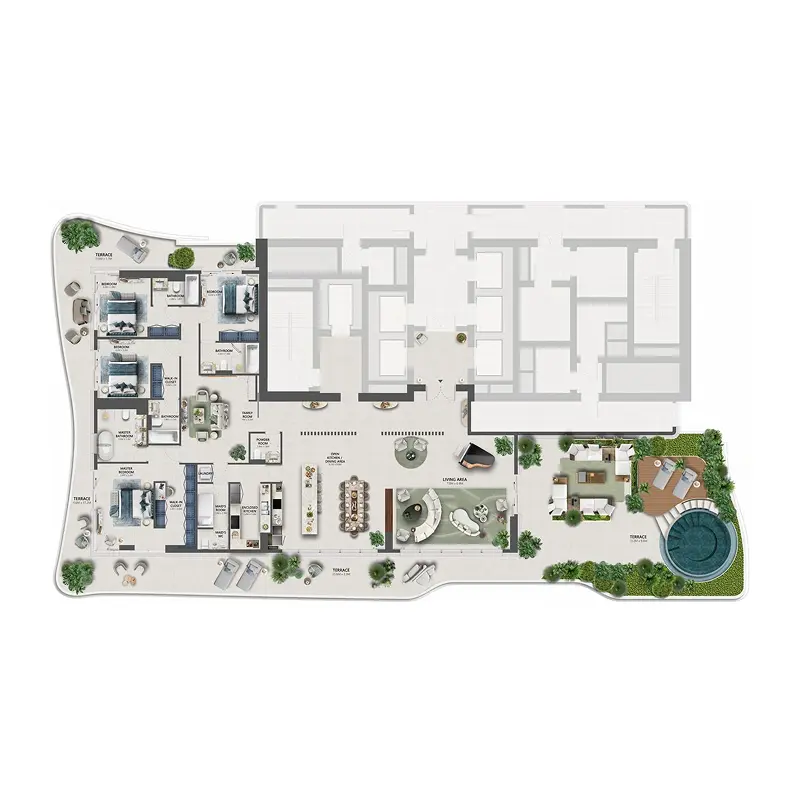 4 bedroom Penthouse -  The Mural floor plan