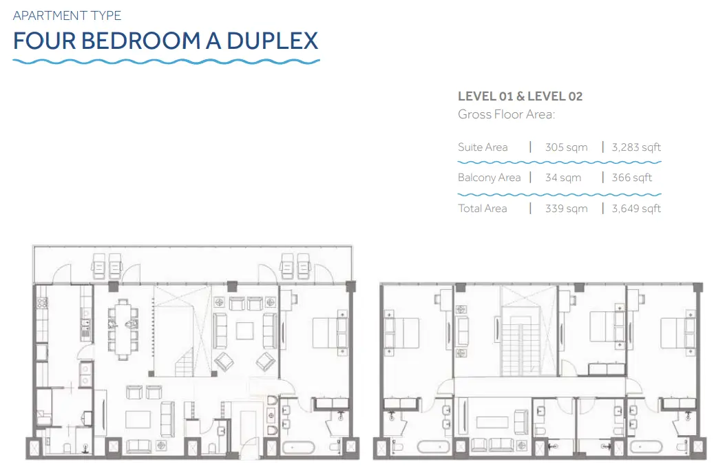 Type A DUPLEX floor plan