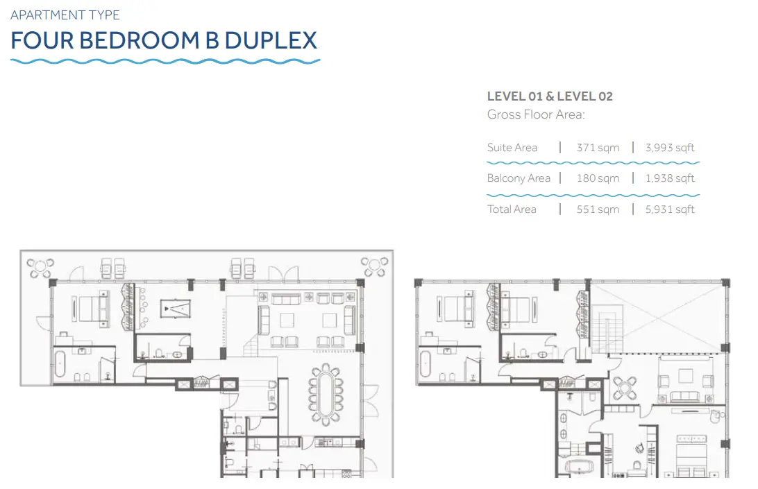 Type B DUPLEX floor plan