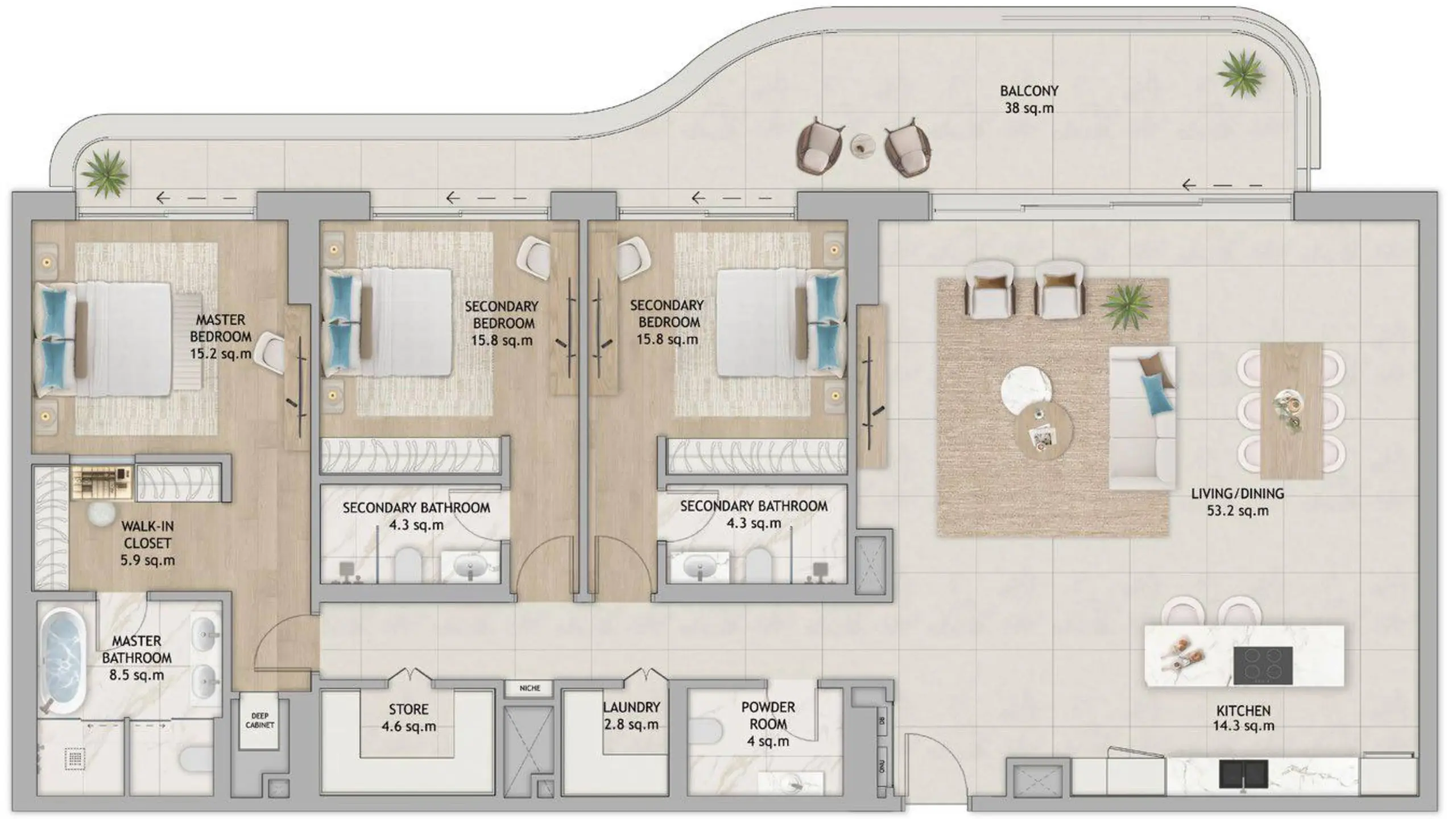Type 2 floor plan