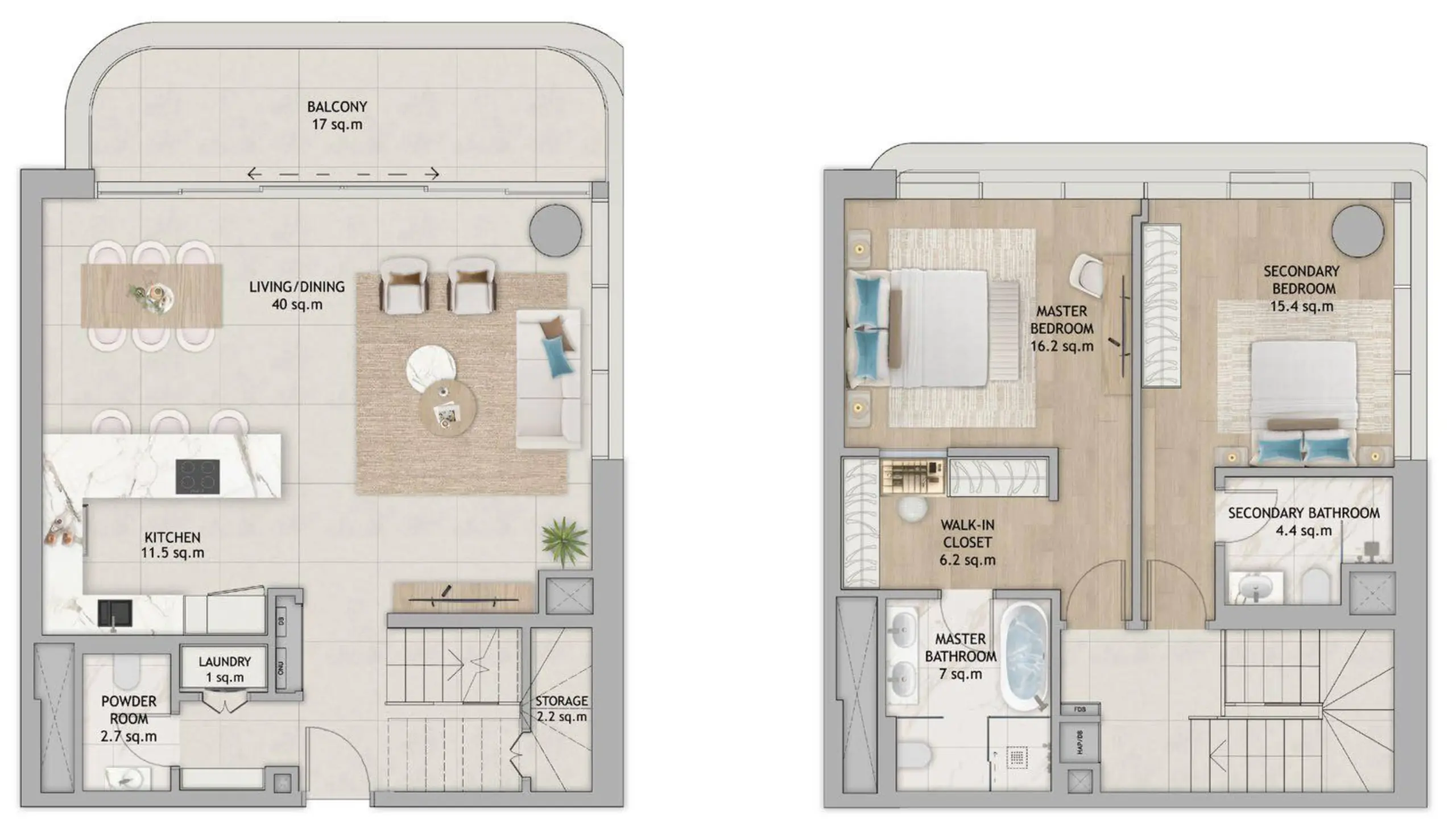 Duplex Type 2 floor plan